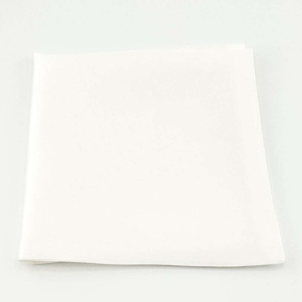 Classic White Pocket Square Silk Handkerchief