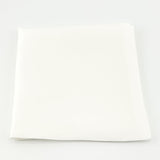 Classic White Pocket Square Silk Handkerchief