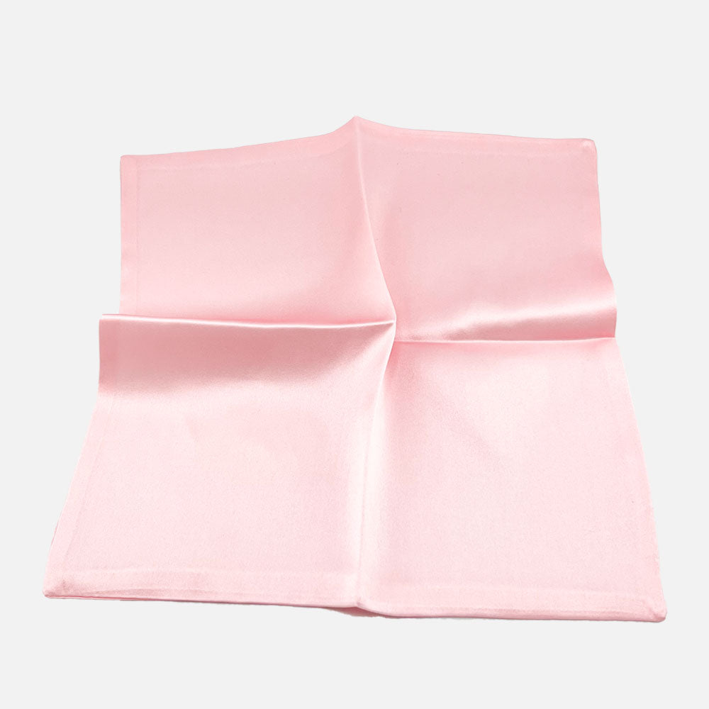 Pink Silk Pocket Square Ladies Handkerchief