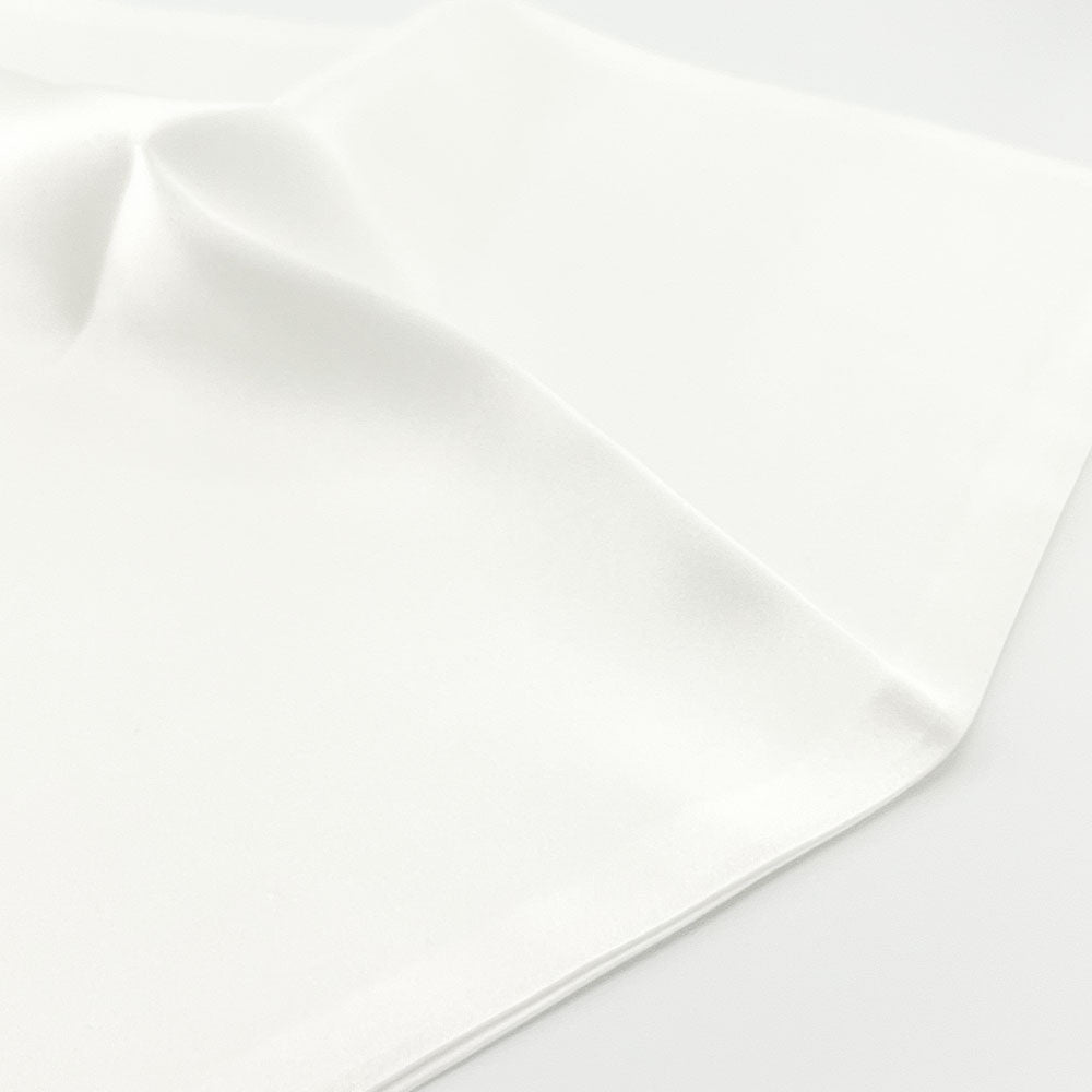 Classic White Pocket Square Silk Handkerchief