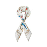 100% Silk Scarf Square 63, Link Grey